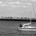 baie de somme, voilier rentrant au port !