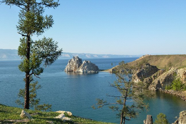 Baikalsee mit Schamanenfelsen