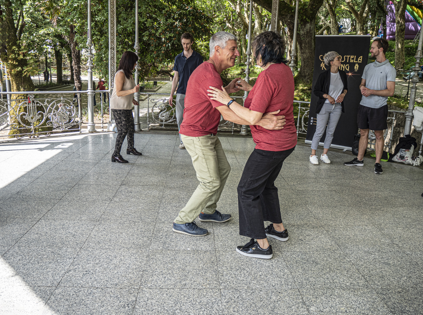 Bailando Swing en Santiago.