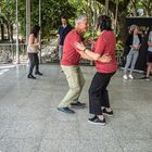 Bailando Swing en Santiago.