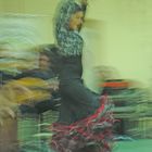 bailarina argentina bailando flamenco