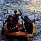 bain de fraîcheur en rafting ...!