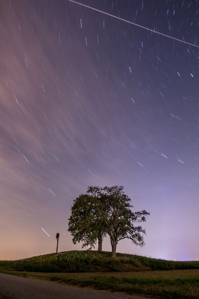 Baisinger Bühl bei Nacht