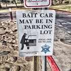 bait car in lot