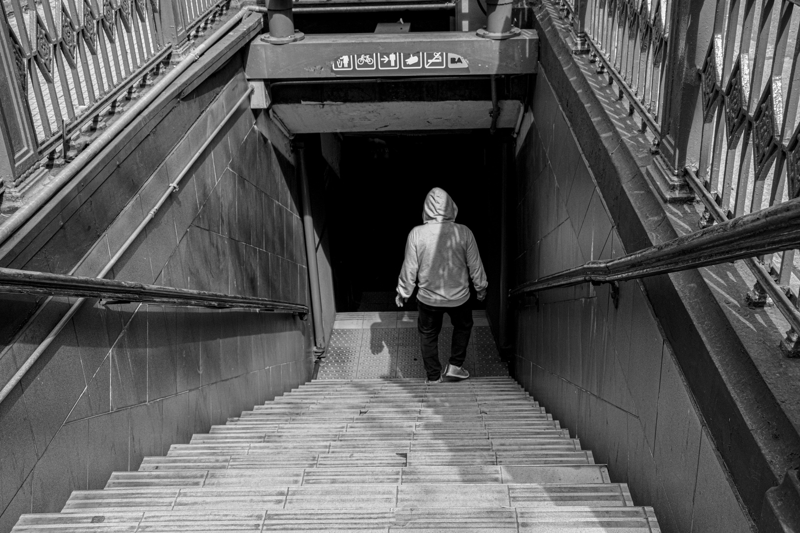 Bajando al Subte