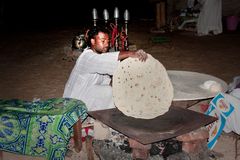 bakerman is baking bread