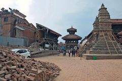 BAKHTAPUR - wurde vom Erdbeben stark betroffen