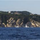 Balade en catamaran   --  Les falaises de Javea, Costa Blanca 