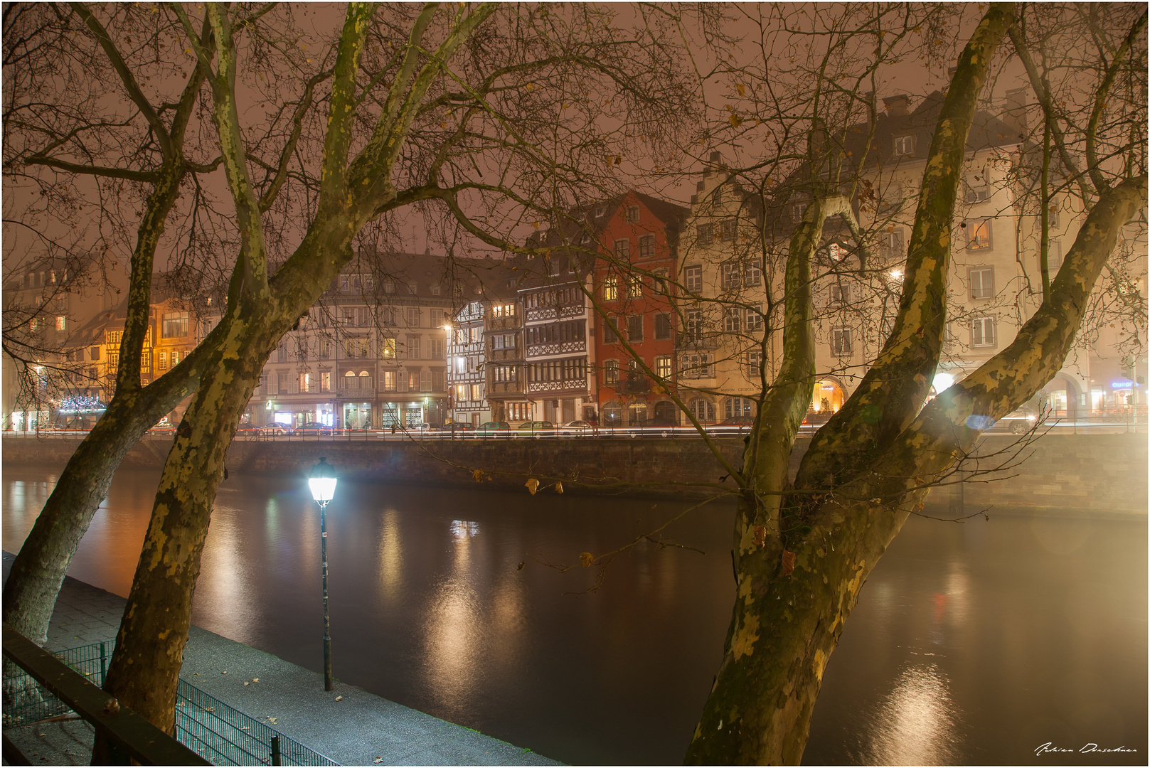 Balade nocturne sur les bords de l'Ill