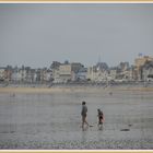 balade sur la plage de St Malo..............