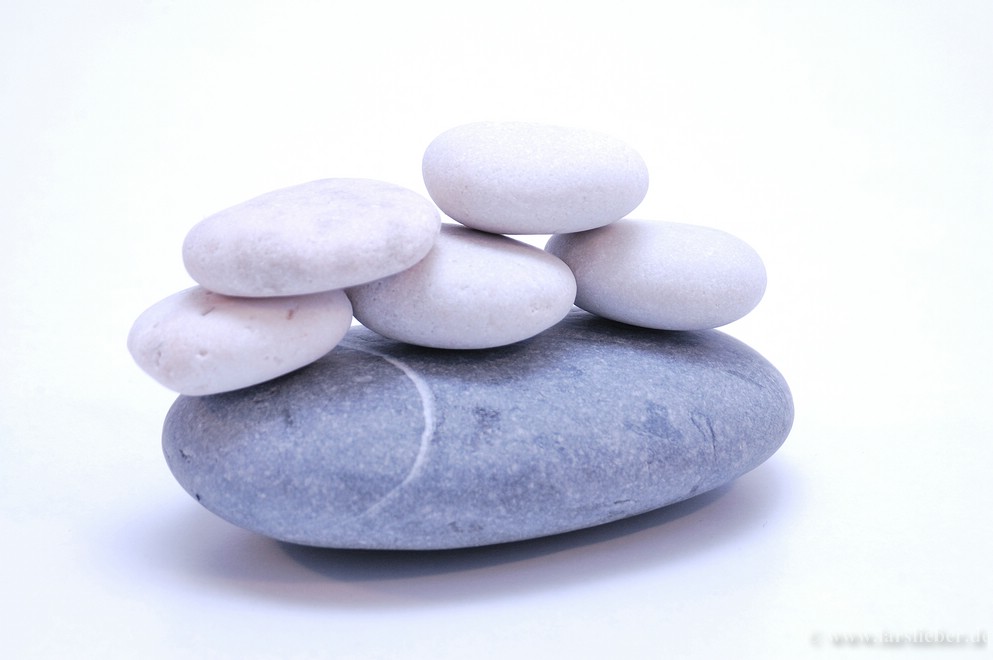 Balance aus Steinen