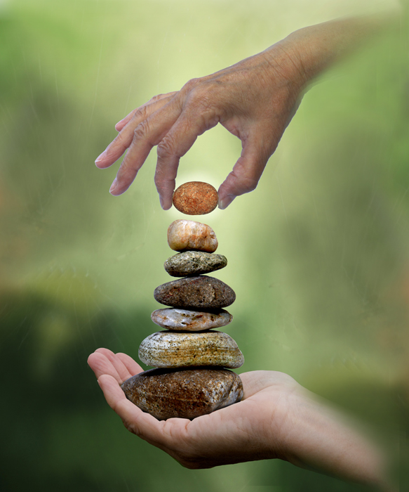 Balance und Gleichgewicht -  Zen