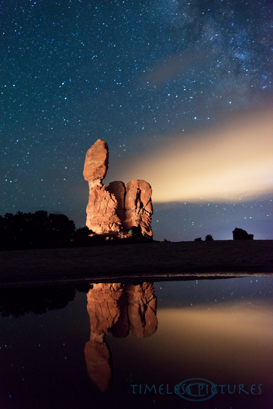 Balanced Rock by Night