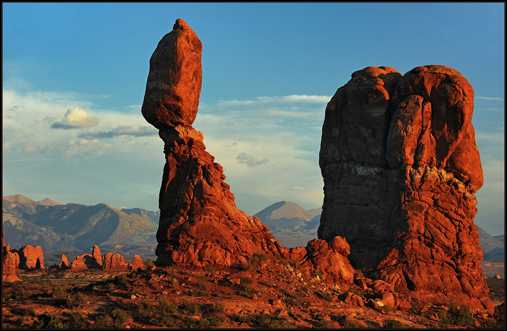 *Balanced Rock - sunset*