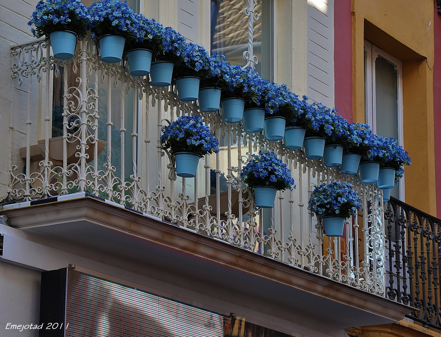 balcon en celeste