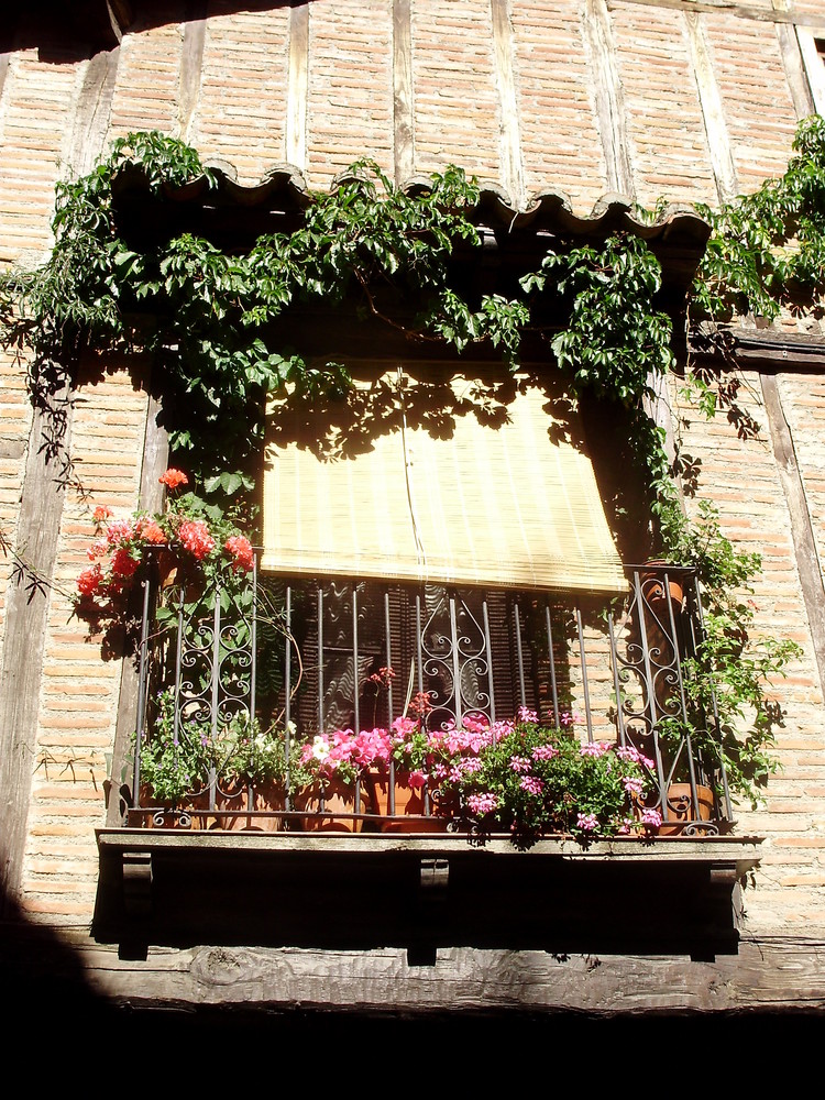 balcon en verano