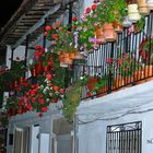 balcon florido de noche