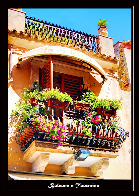 Balcone a Taormina