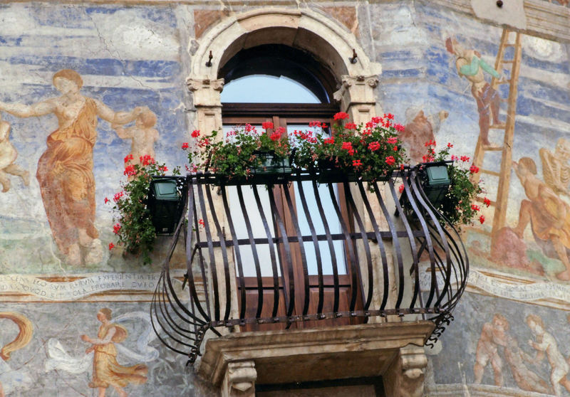 Balcone a Trento