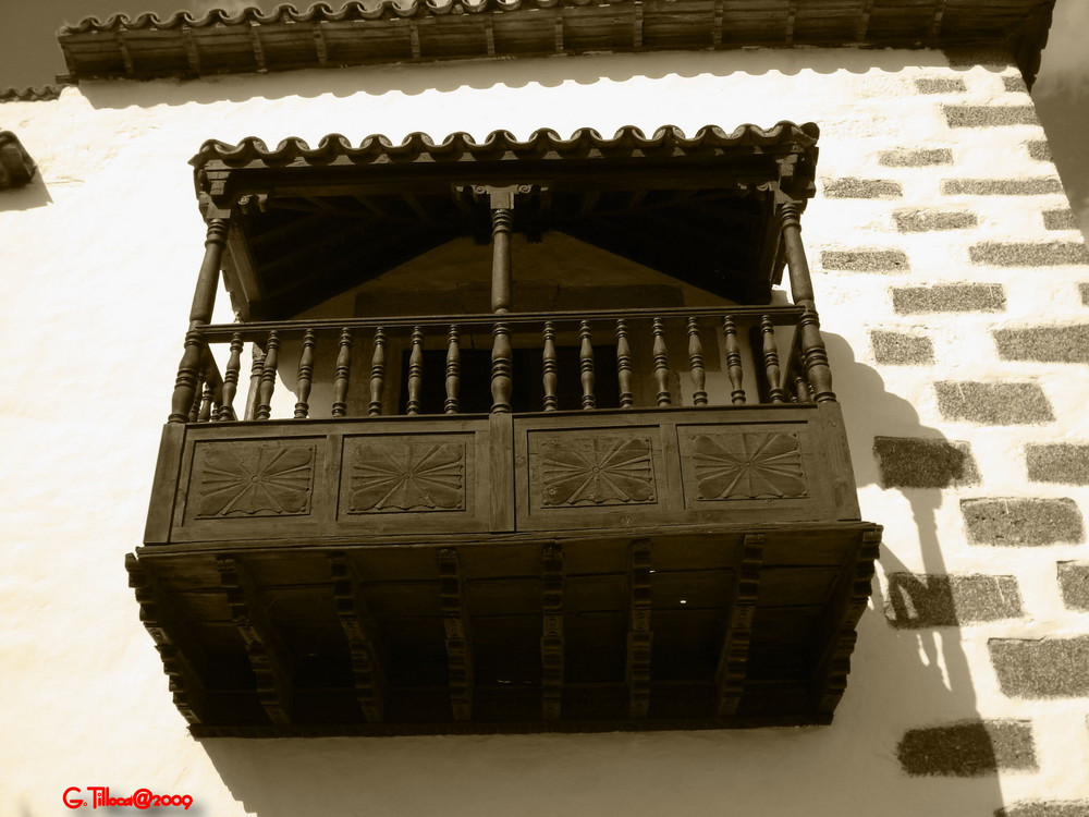 Balcone in legno