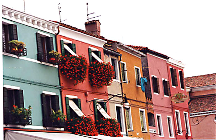 balconi di Burano