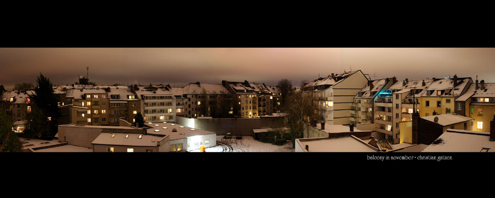 balcony in november