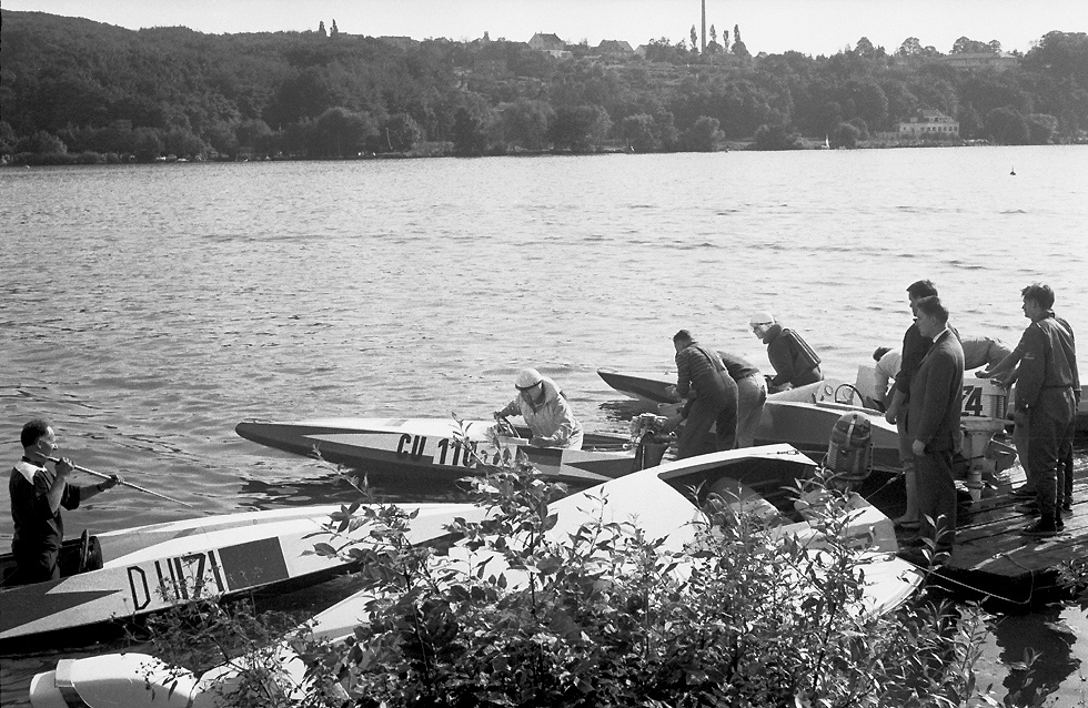 Baldeneysee 1962 - Vor dem Start.....