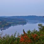 Baldeneysee am frühen Morgen - Aussicht von der Korte Klippe