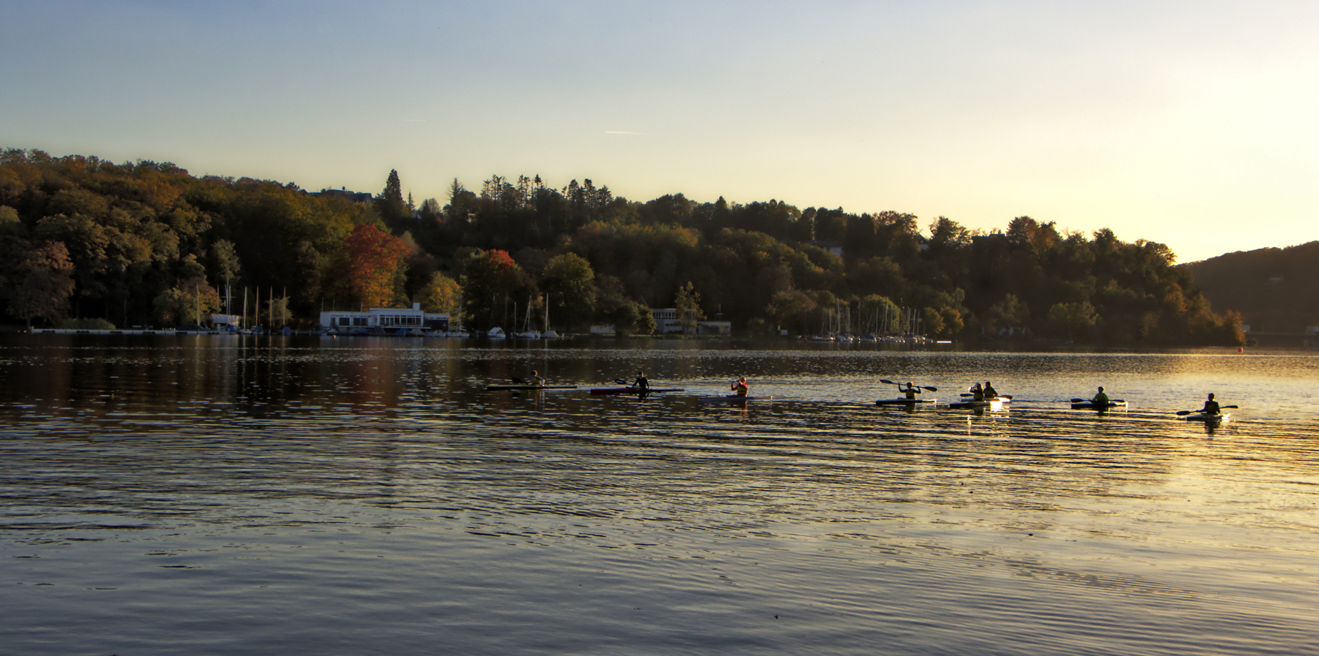 Baldeneysee - Kanuten beim Training