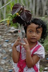 Bali-Aga girl in Trunyan village