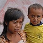 Bali-Aga girl with her brother