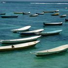 Bali - barques sur la mer