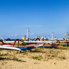 Bali - Boote an Strand von Sanur