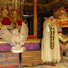 Bali - Garuda, Rangda und Barong (von links)