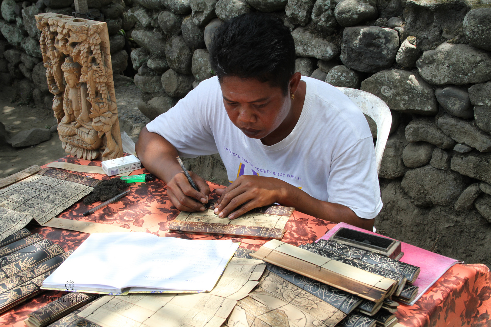 Bali - Kalendermaler in Tenganan