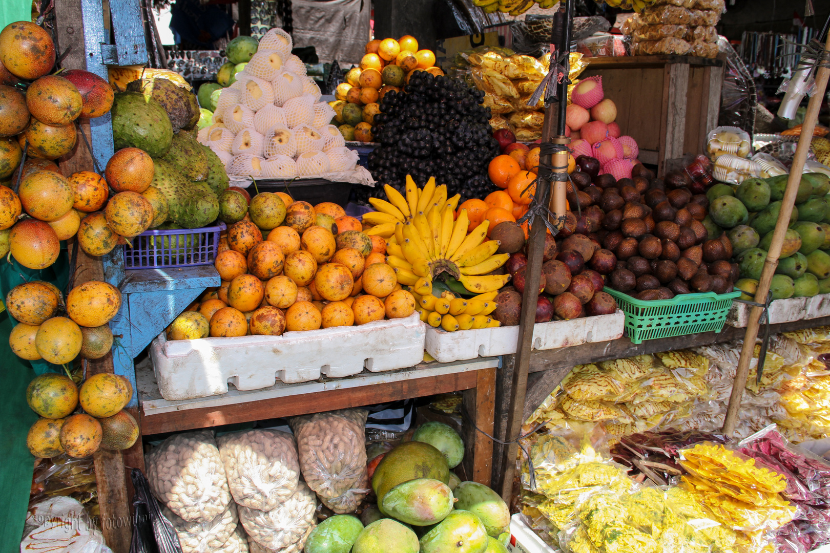 Bali - Obst-u. Gemüsemarkt in Bedugul