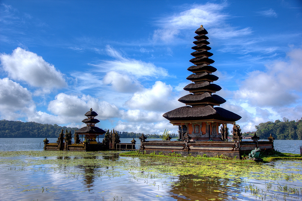 Bali Tempel am Bratan See Foto Bild asia indonesia Bali Tempel am Bratan See Foto Bild asia indonesia