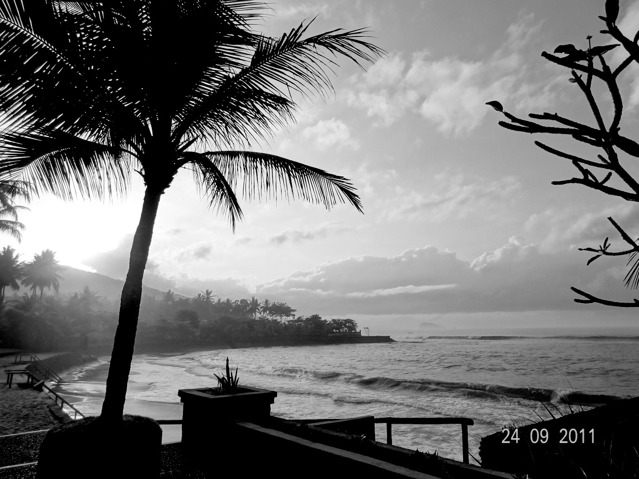 Bali The Beach B/ W