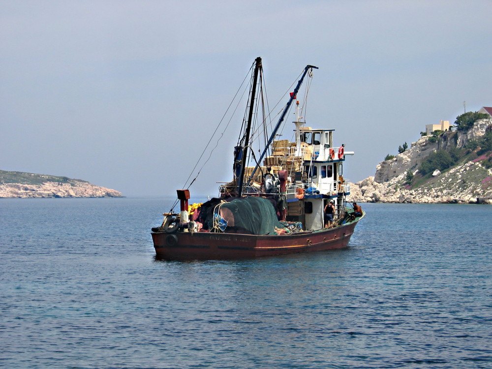 Balikci Teknesi Karaburun Izmir