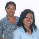 Balinese sisters on lake Batur