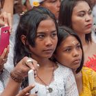 Balinese worshippers at the Pengerebongan ceremony