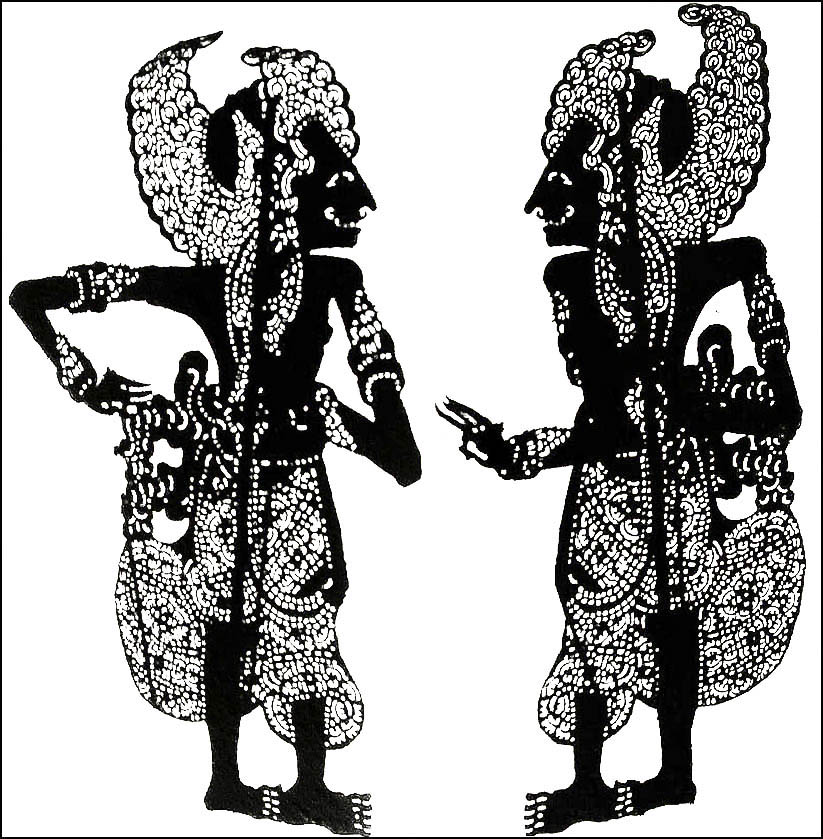 Balinesische Schattenspielfiguren