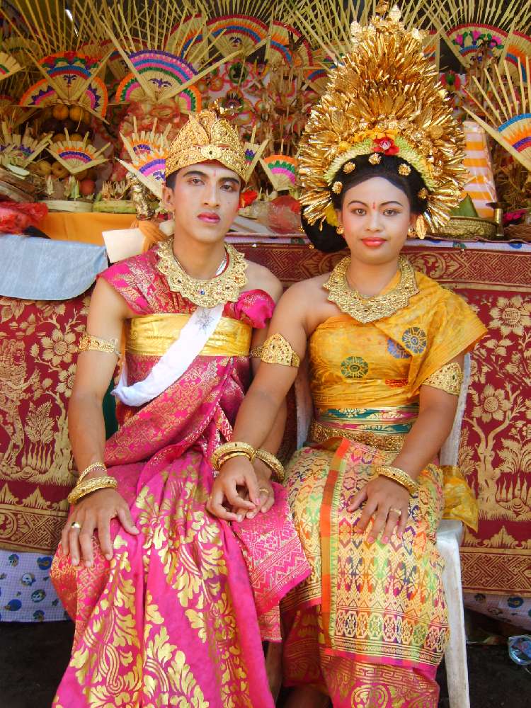 balinesisches Hochzeitspaar