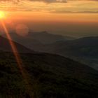 Balkangebirge im Sonnenutergang