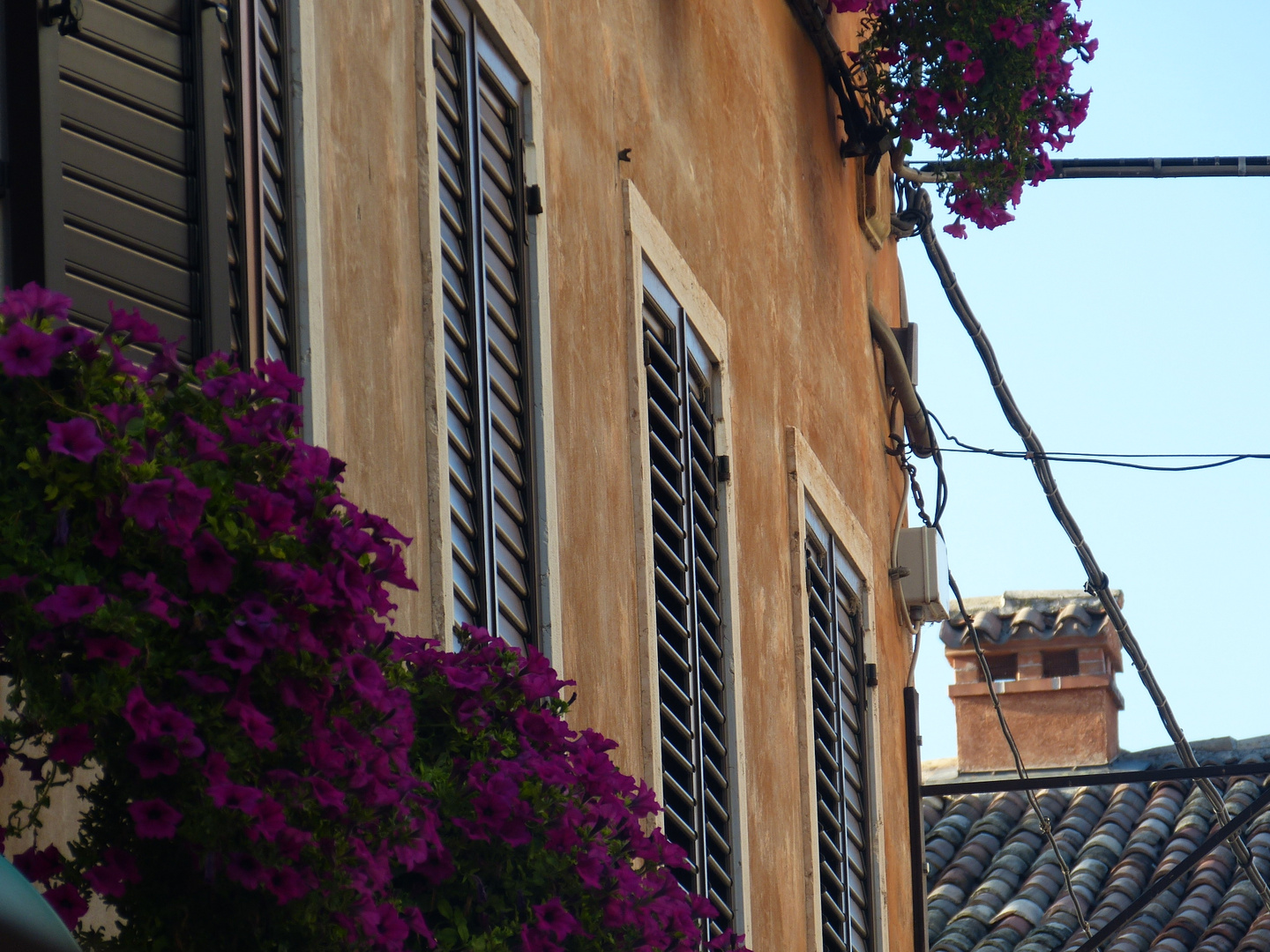Balkon der Straßen in Italien