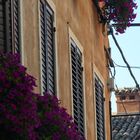 Balkon der Straßen in Italien