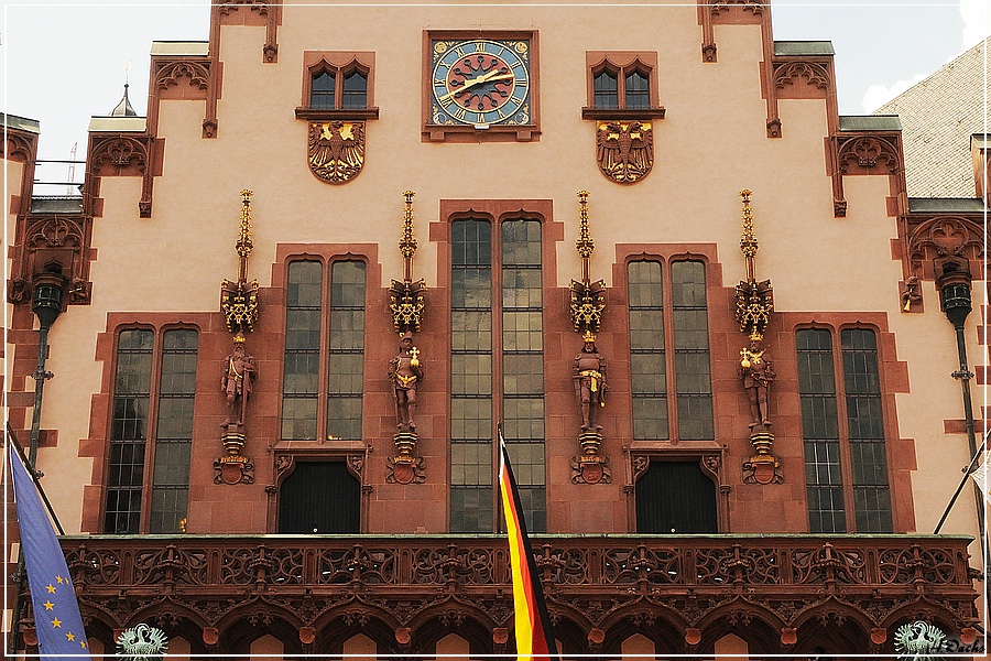 Balkon des Römers in Frankfurt am Main......