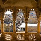 Balkon des Salim-Singh-Haveli in der Unterstadt von Jaisalmer