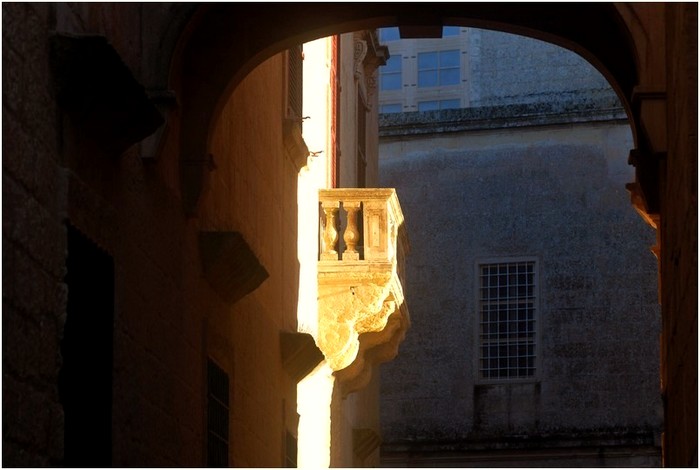 Balkon im Licht