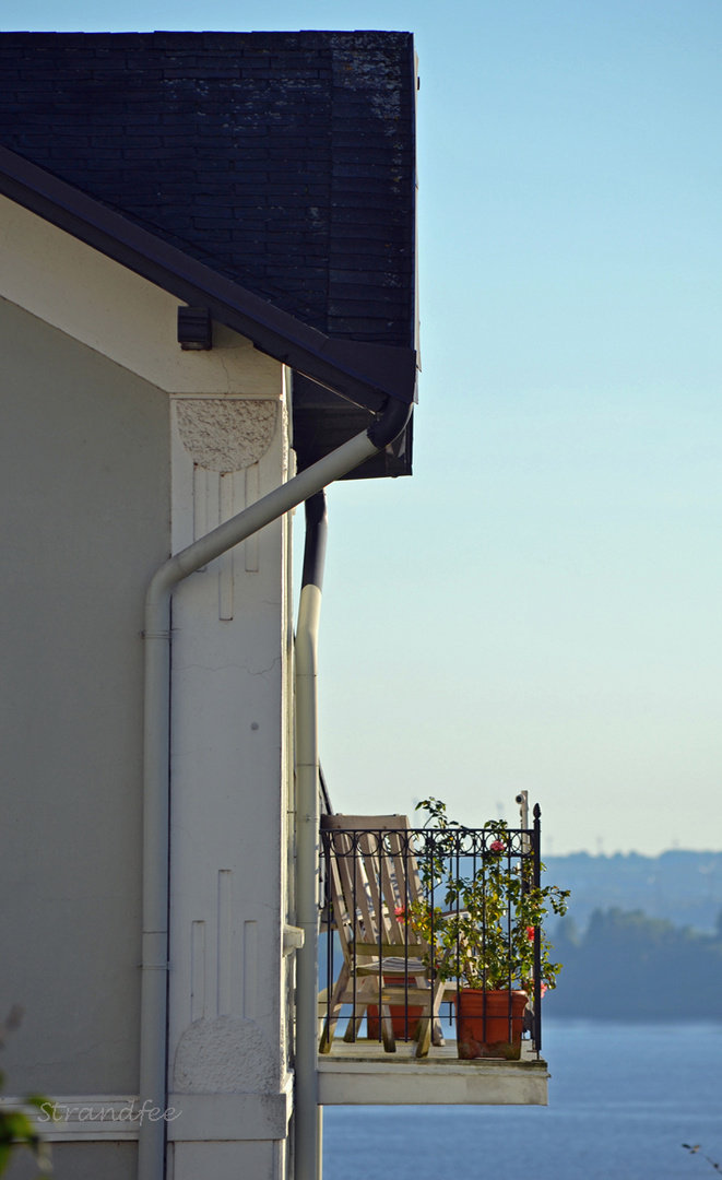 Balkon mit Elbblick